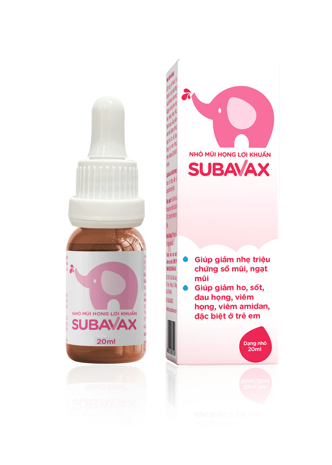 Nhỏ mũi họng lợi khuẩn Subavax 20ml